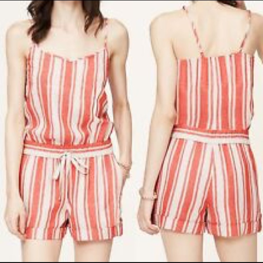 LOFT vertical stripe romper